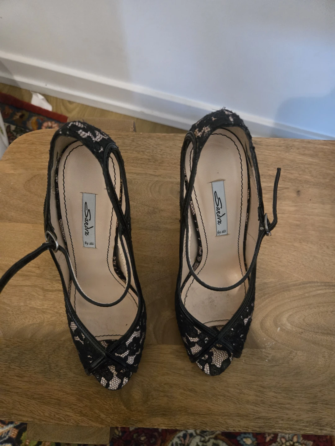 Sandra by SIS Black Lace Heels - photo 3