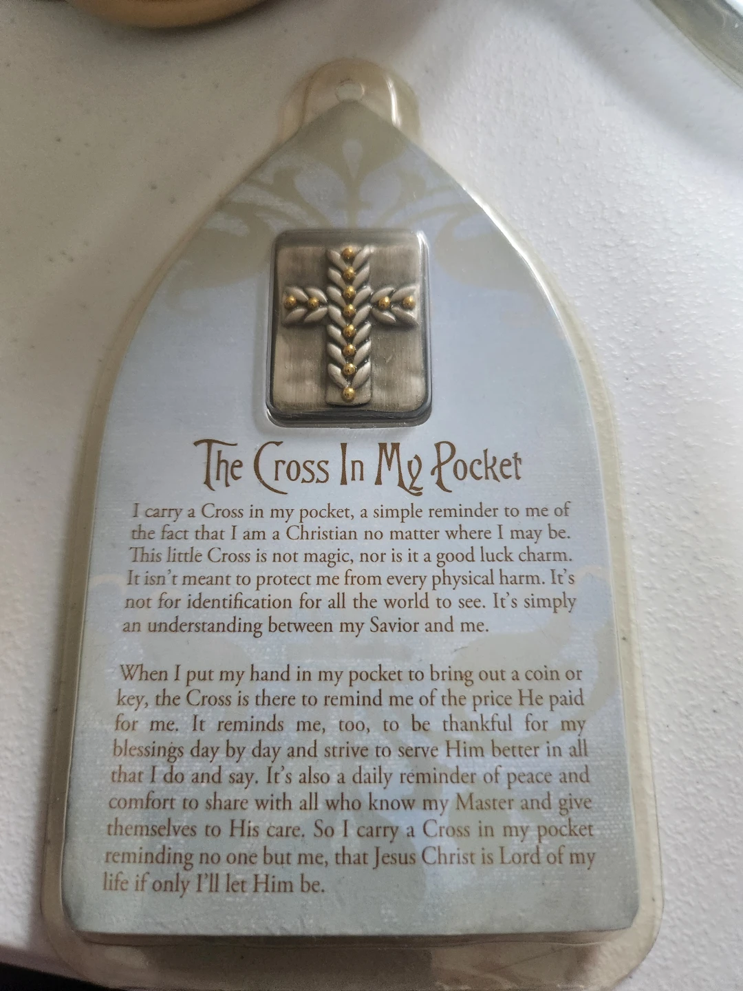 The Cross In My Pocket Pewter Cross