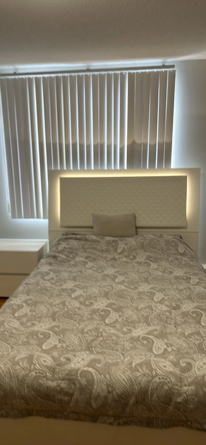 White Bedroom Furniture Set - Bed Frame, Dresser & Nightstand - photo 5