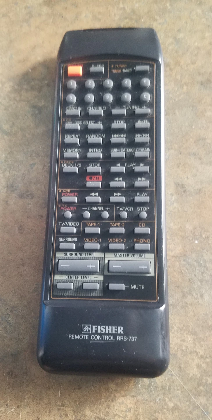 Vìntage Fisher RRS-737 Wireless Remote Control