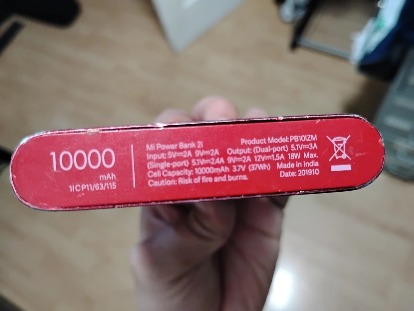 Mi Power Bank 10000 mAh Red