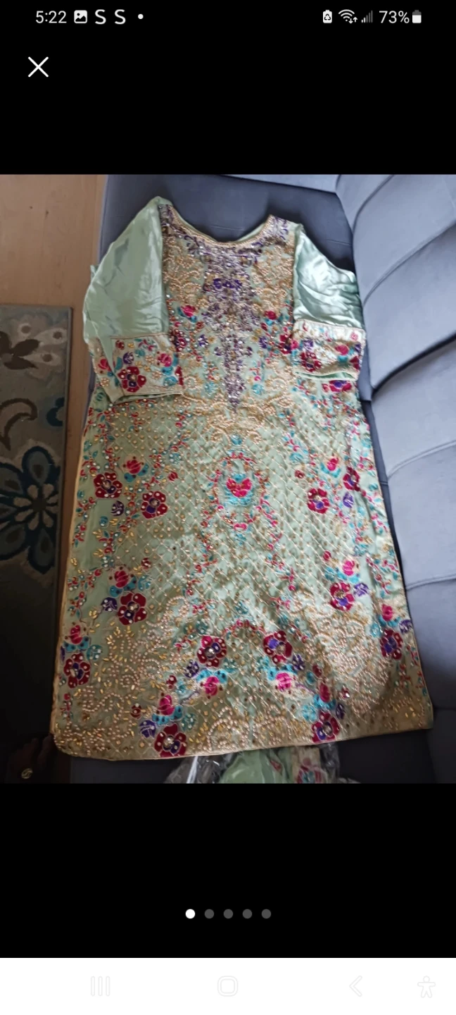 3piece suit embroidery party wear used occasionally