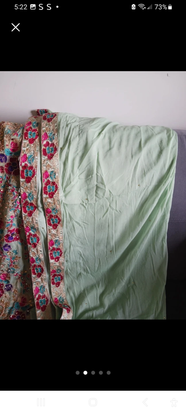 3piece suit embroidery party wear used occasionally - photo 2