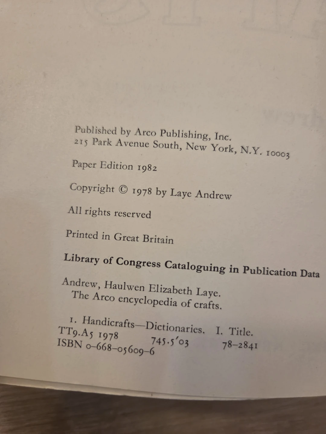The Arco Encyclopedia of Crafts Book - photo 3