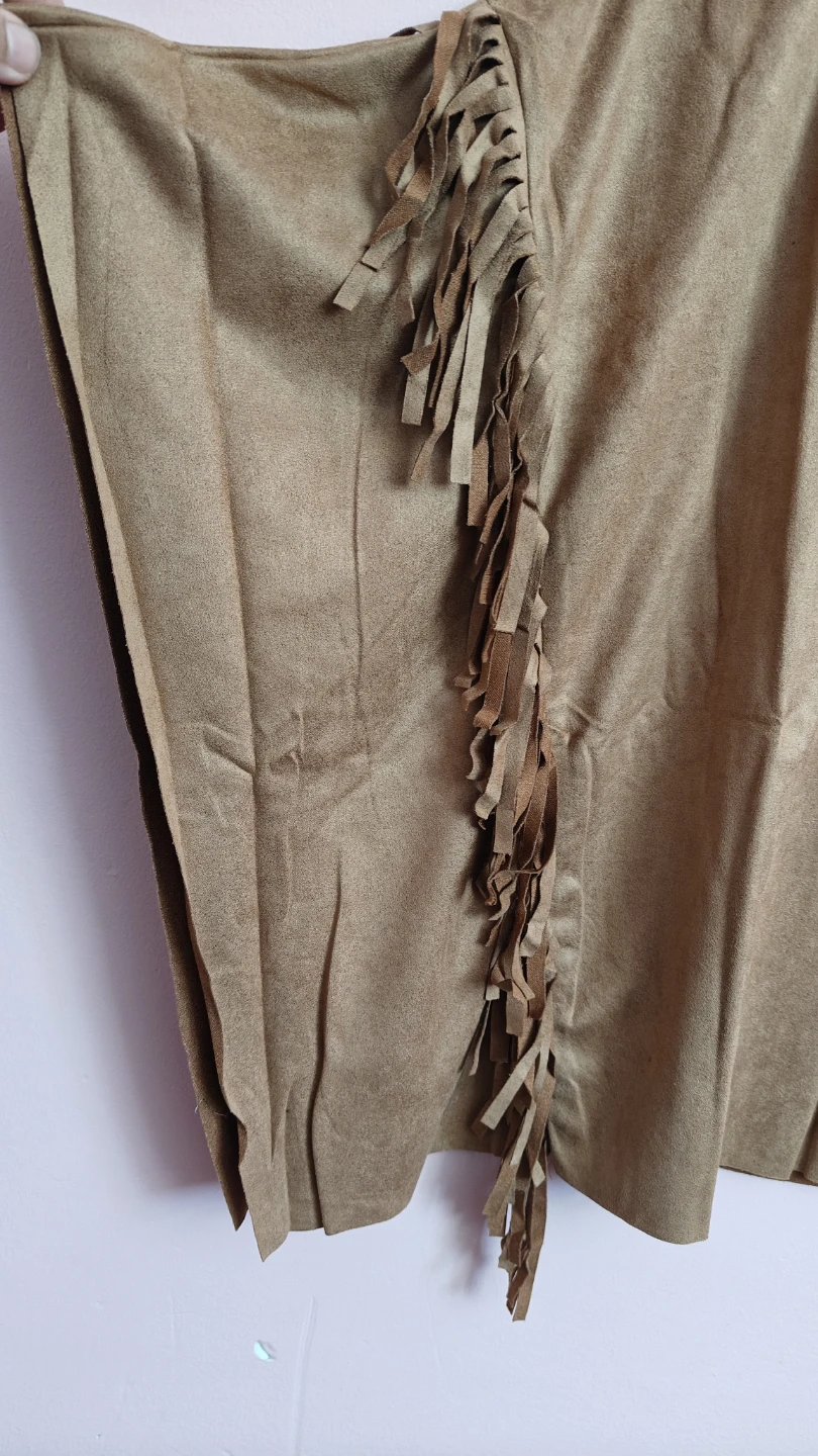 Brown Faux Suede Fringe Top - photo 4
