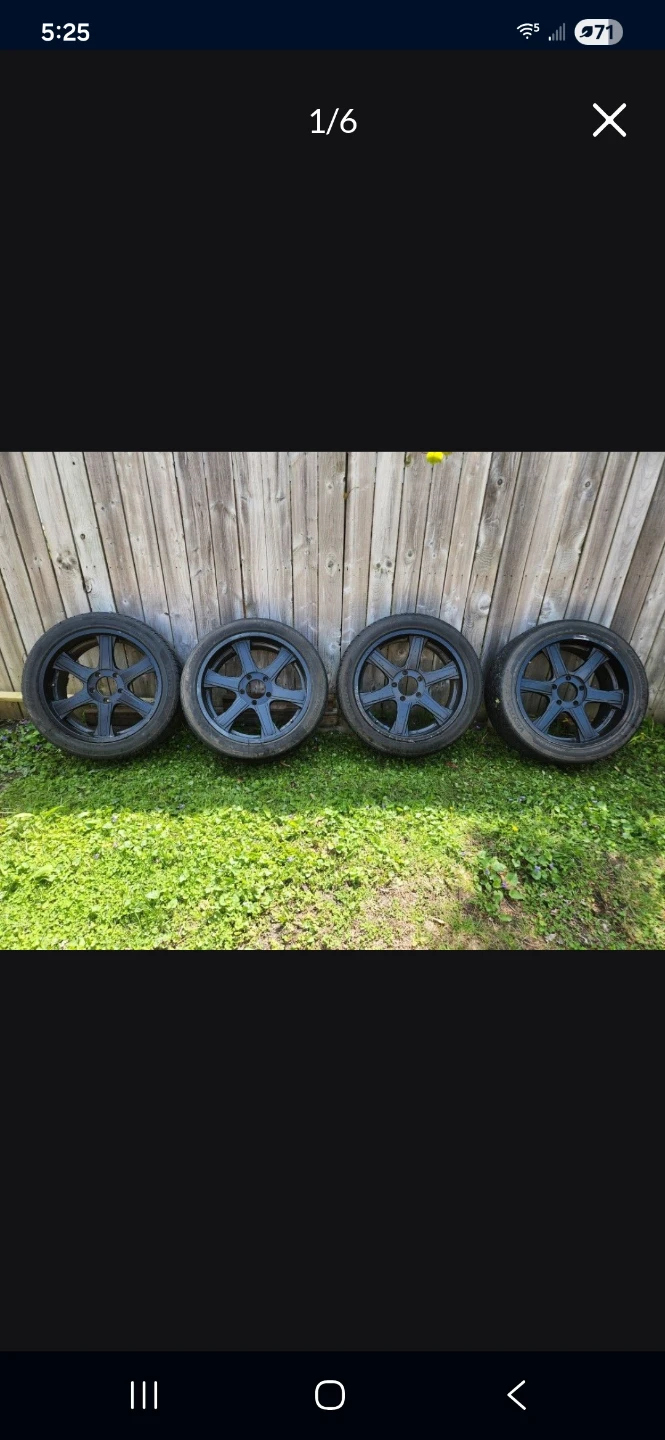 Enkei BHAWK 22x9.5 6x139.7 Black Flowform Wheels