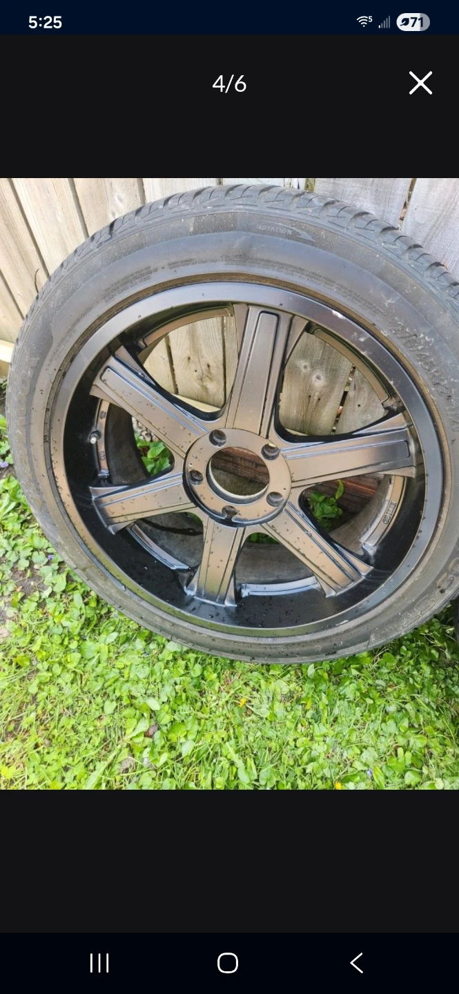 Enkei BHAWK 22x9.5 6x139.7 Black Flowform Wheels - photo 2