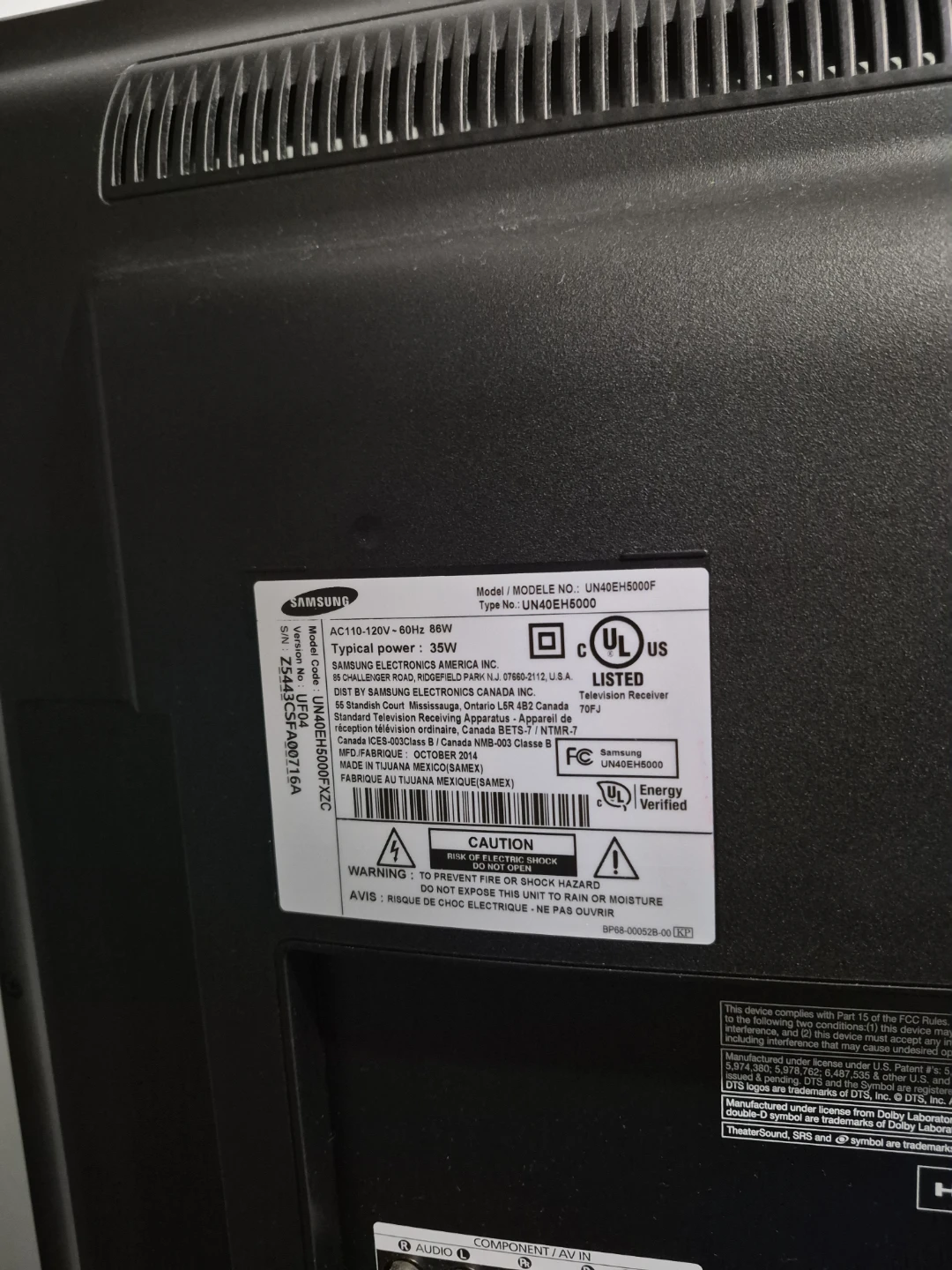 Samsung UN40EH5000F 40" LED HDTV - photo 5
