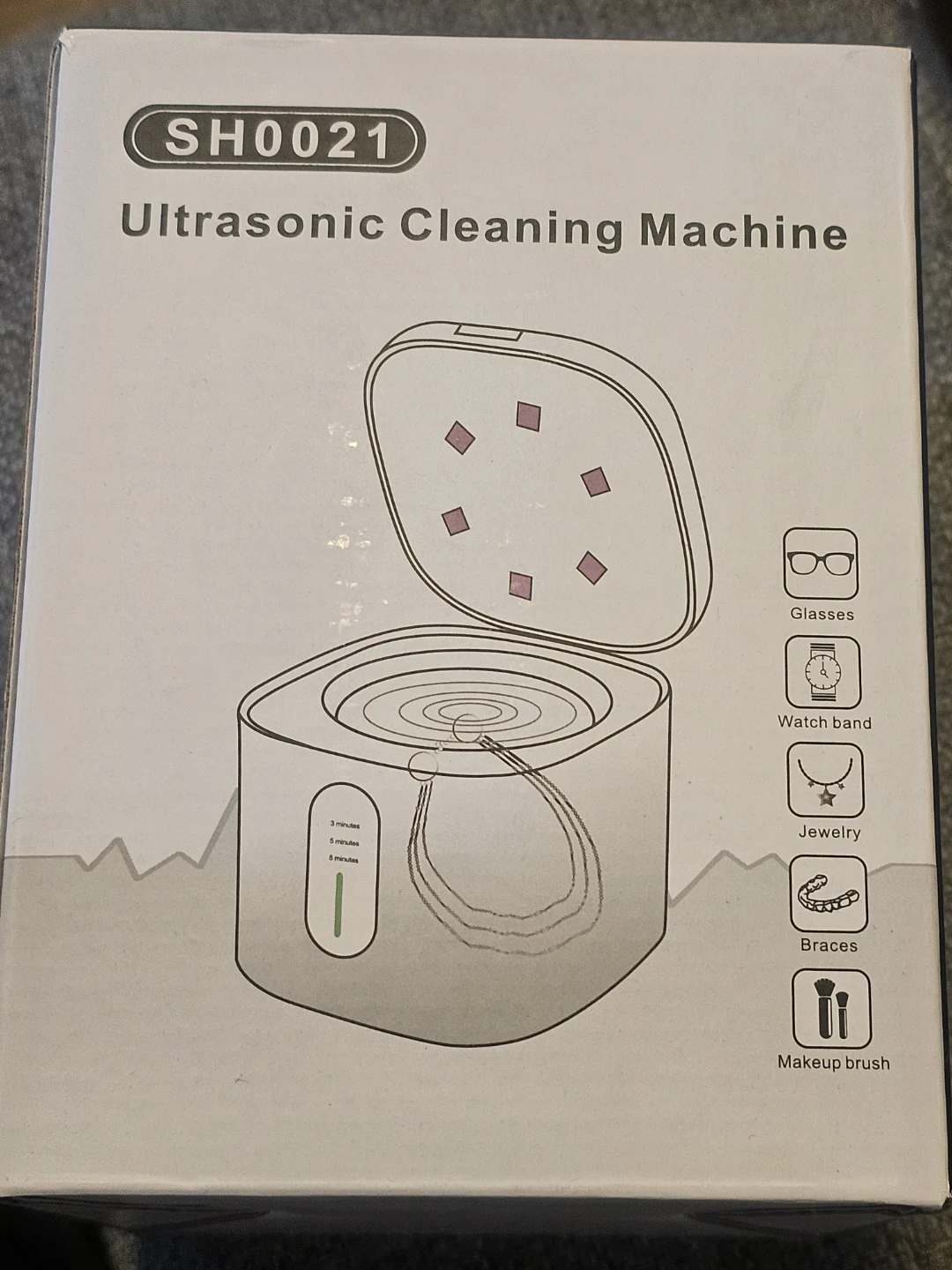 Ultrasonic Cleaning Machine with AC Adapter