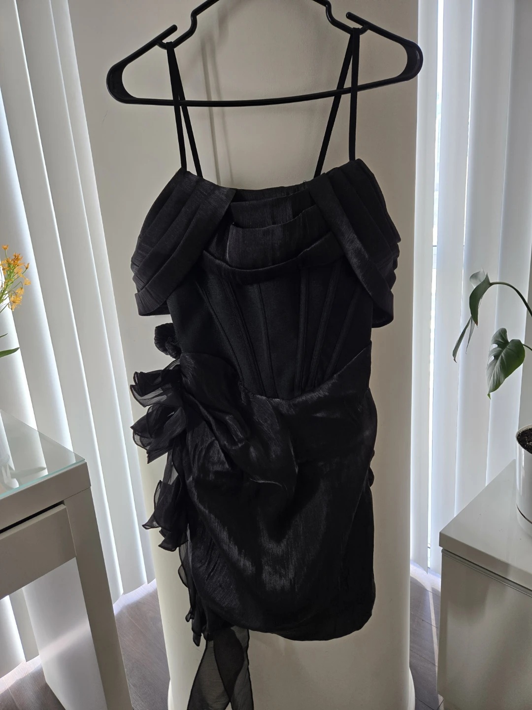 Fashion Nova  Draped Mini Dress - Black - photo 4