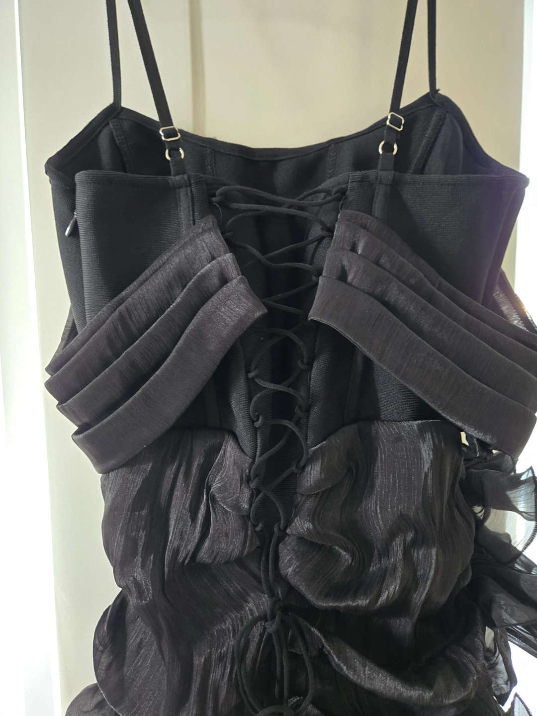 Fashion Nova  Draped Mini Dress - Black - photo 5