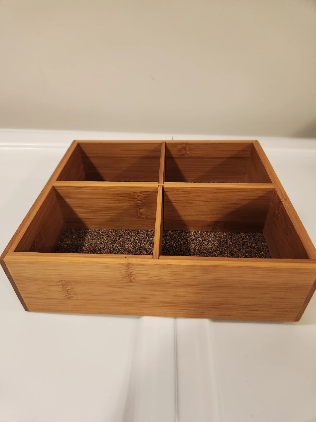 Set of 2 Bamboo Compartment Organizers - photo 2