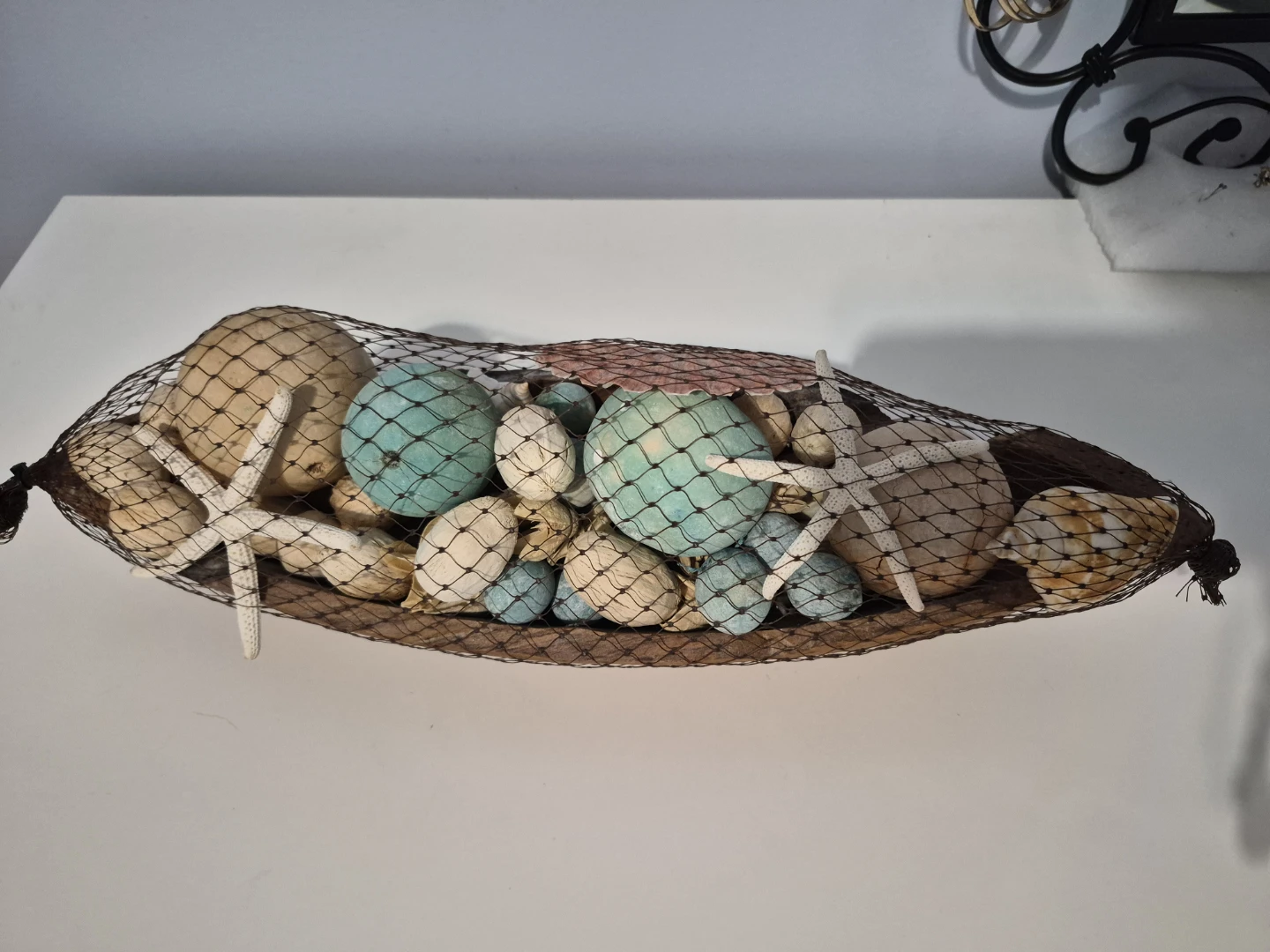 Decorative Nautical Display with Shells and Starfish - photo 3