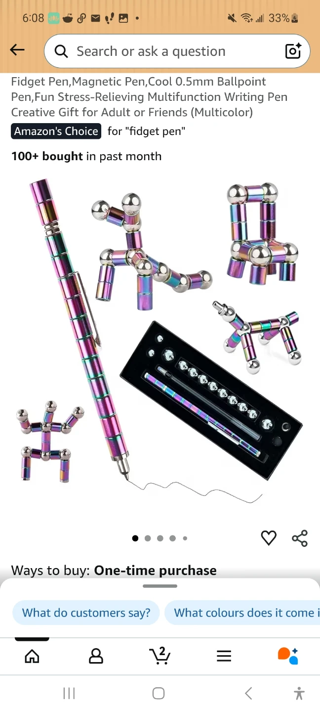 Fidget Pen Magnetic Pen Set