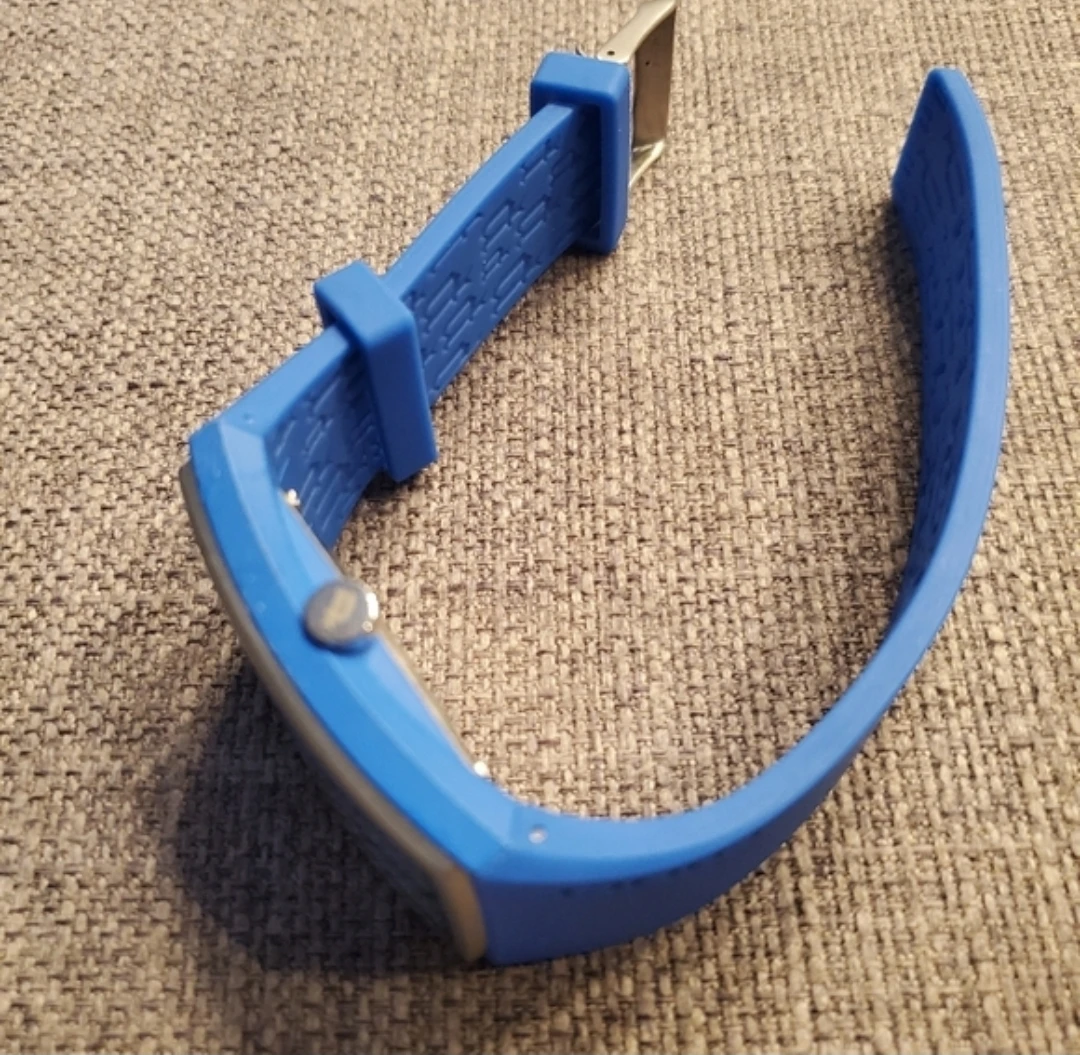 Police Blue Rectangular silicon strap watch - photo 5