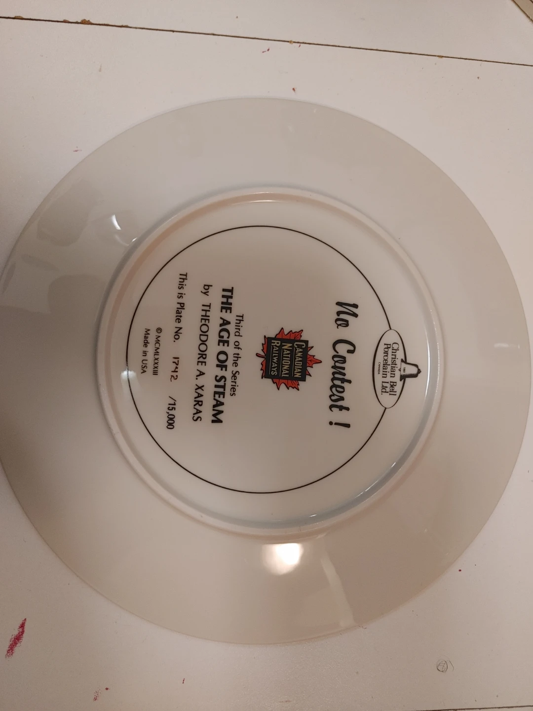 The Age of Steam "Va Contesti!" Collector Plate - photo 2