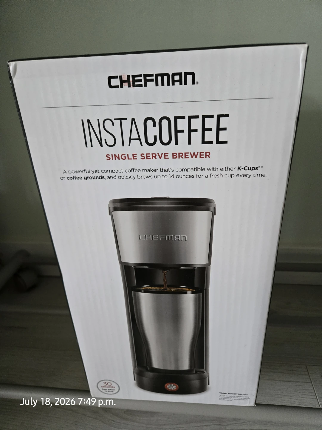 Chefman Instacoffee Single Serve Brewer