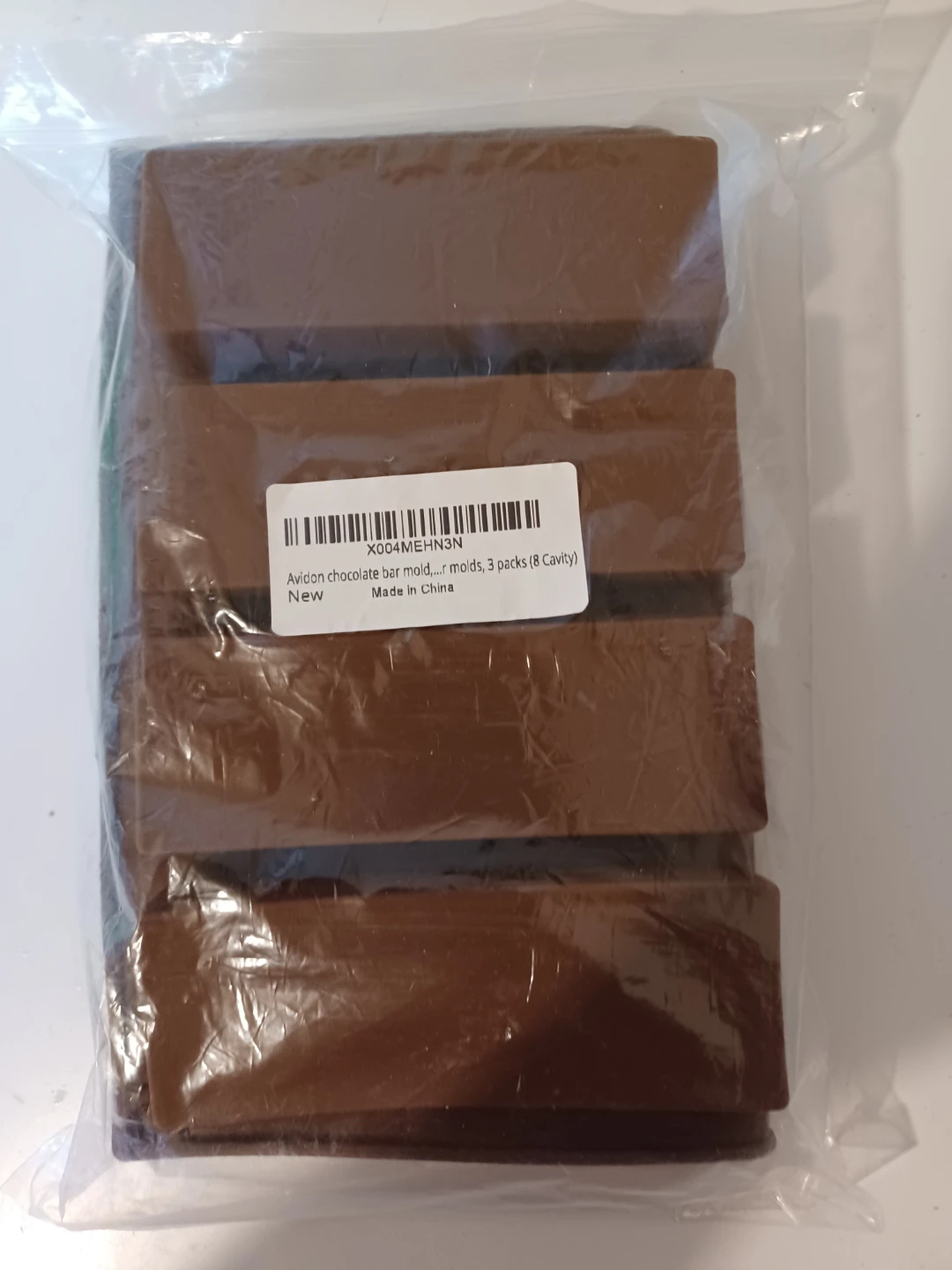 Avidon Chocolate Bar Molds - 3 Packs (8 Cavity)