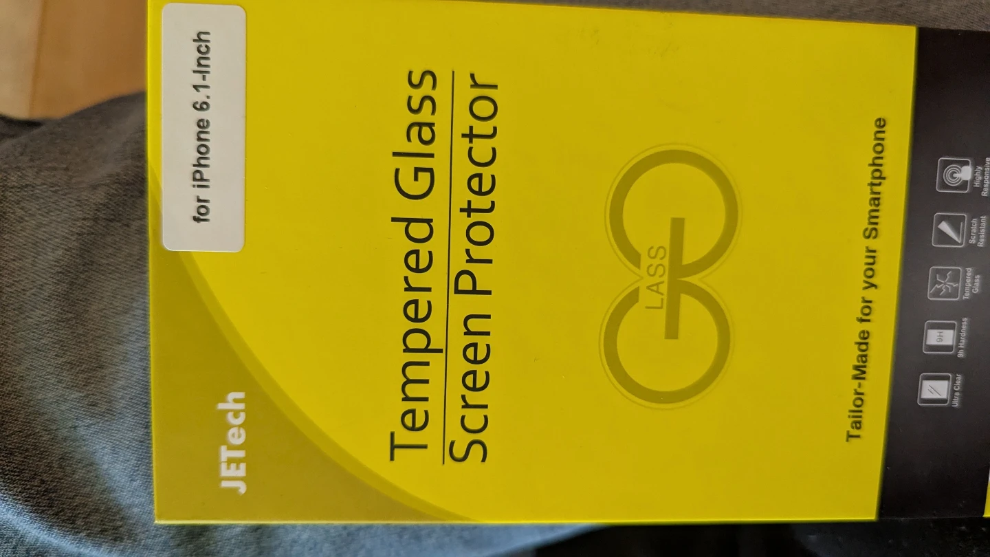 JETech Tempered Glass Screen Protector for iPhone 6.1-Inch