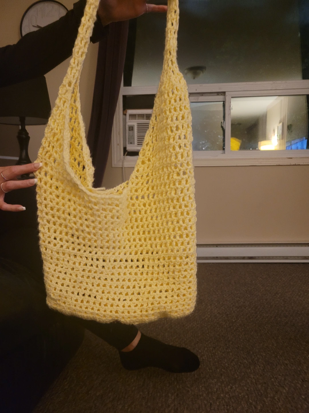 Yellow Crocheted Bag