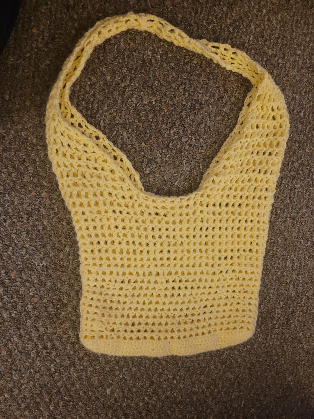 Yellow Crocheted Bag - photo 3