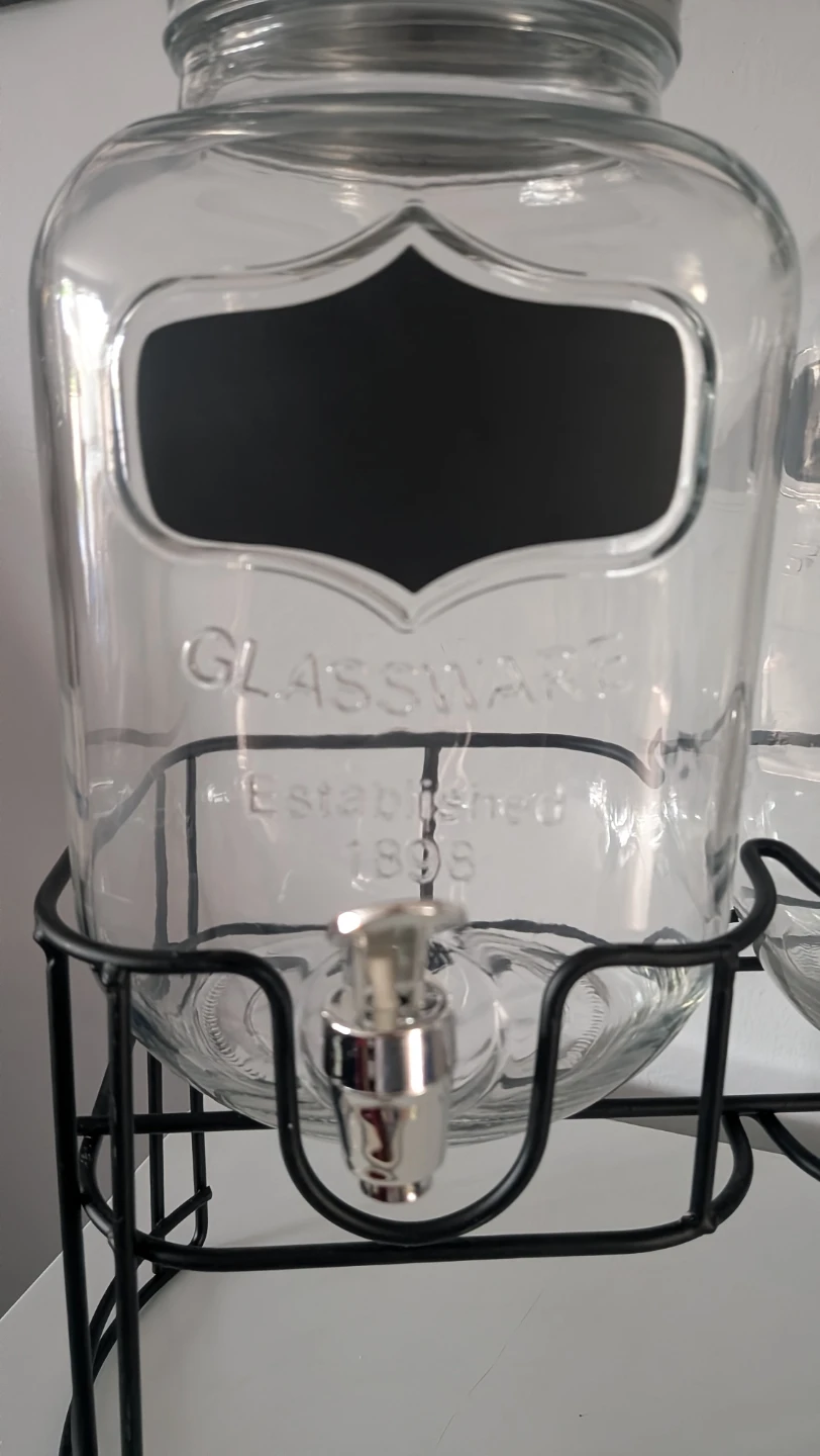 Yorkshire Glassware Dual Beverage Dispenser with Metal Rack - photo 4
