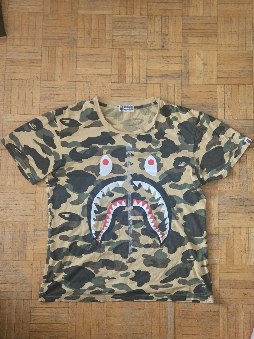 Authentic Vintage Yellow Camo BAPE Men's Shirt