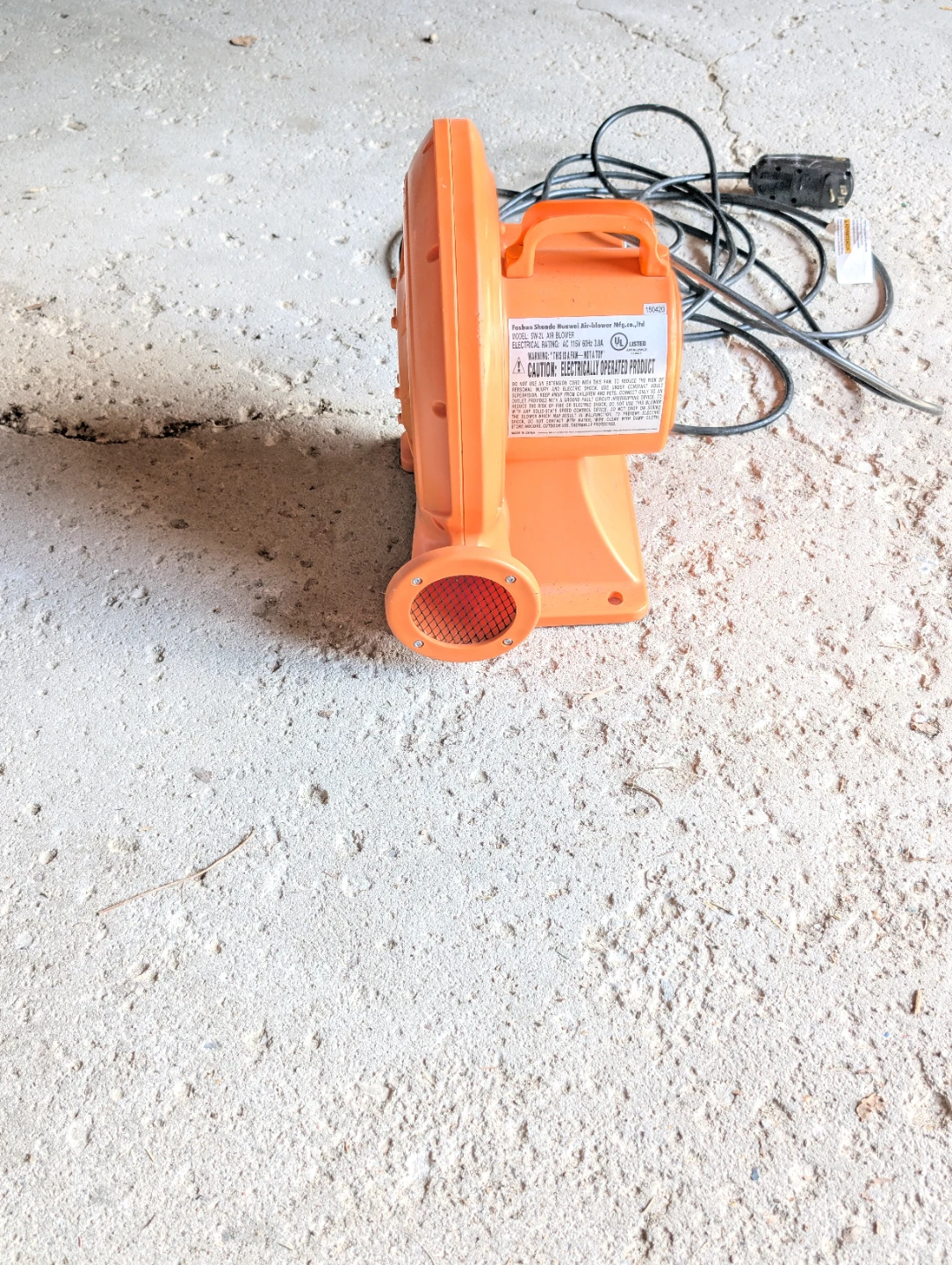 Orange Blower Fan - photo 3