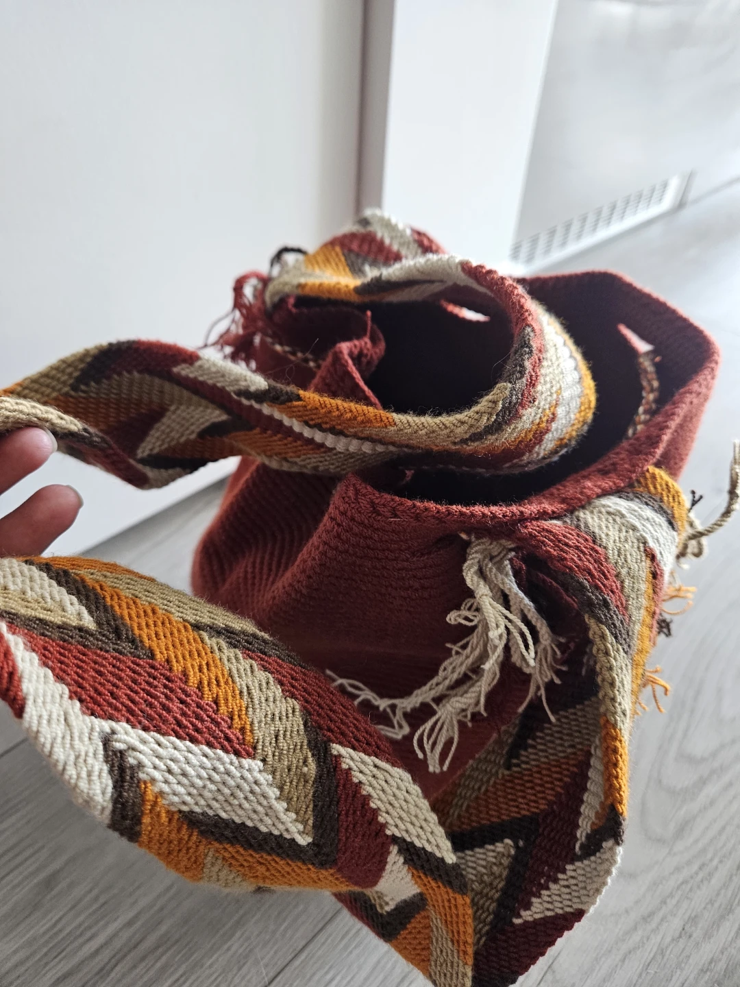 Handmade Woven Bag with Tassels - photo 3