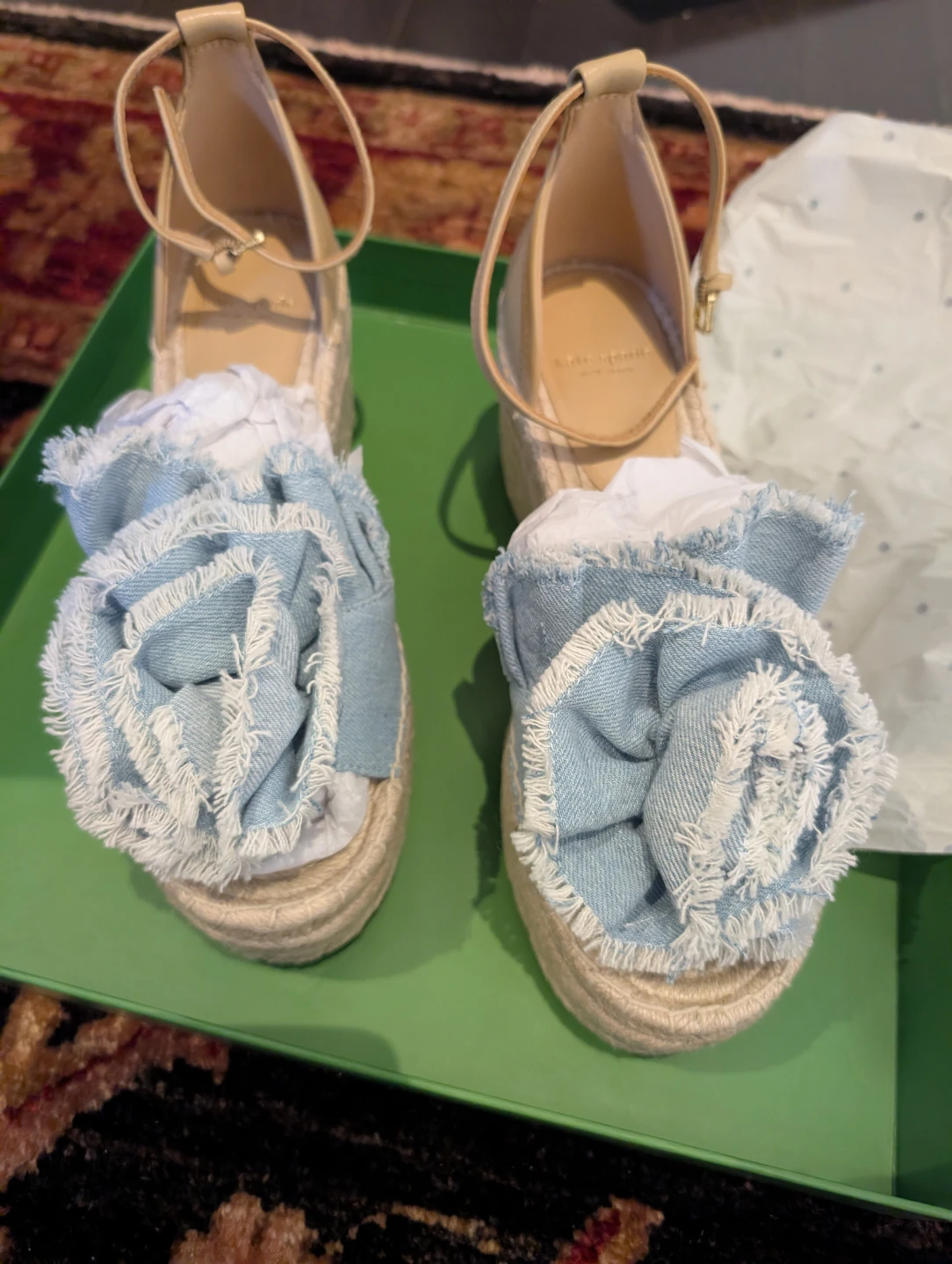 Kate Spade Espadrille Wedge Sandals Size 7.5B