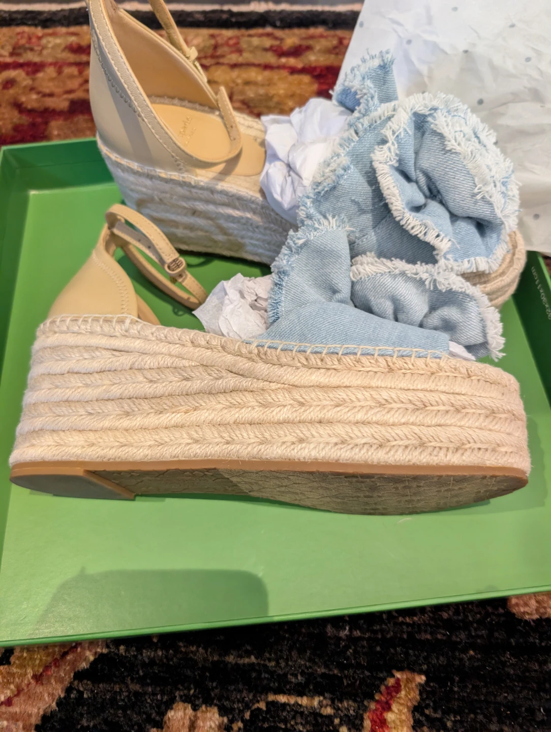 Kate Spade Espadrille Wedge Sandals Size 7.5B - photo 4
