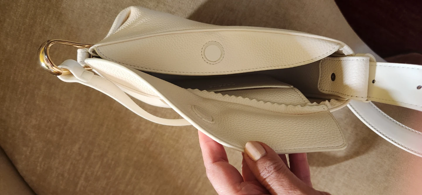White Crescent Shoulder Bag - photo 3