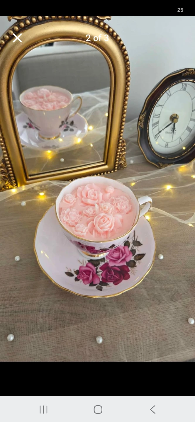 Teacup Scented Candle - photo 3