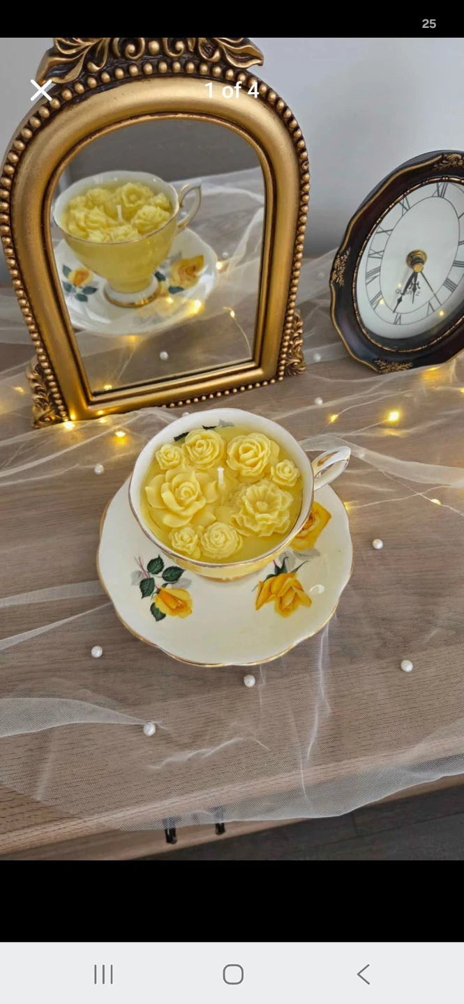 Teacup Scented Candle - photo 4