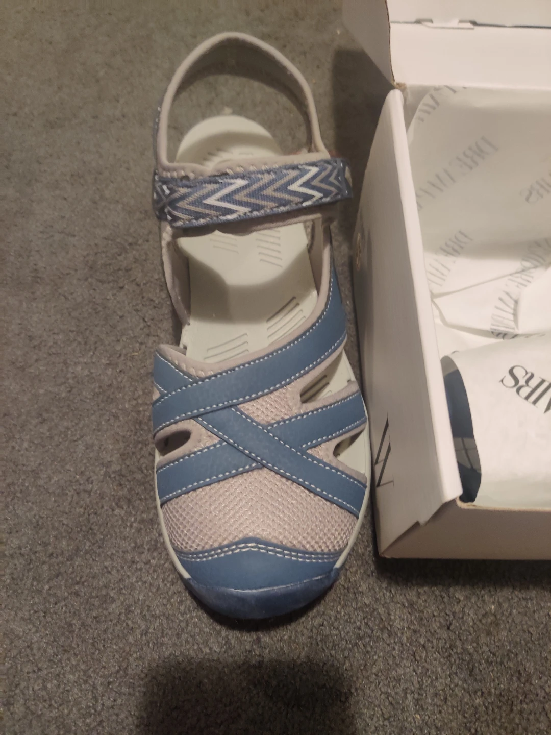 BN Dream Pairs Blue and Grey Sandals