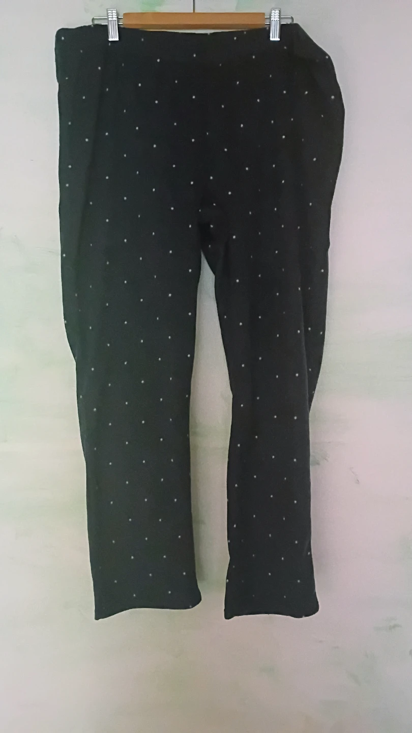 Navy polka dot pajama set - Long sleeve top & pants - photo 3