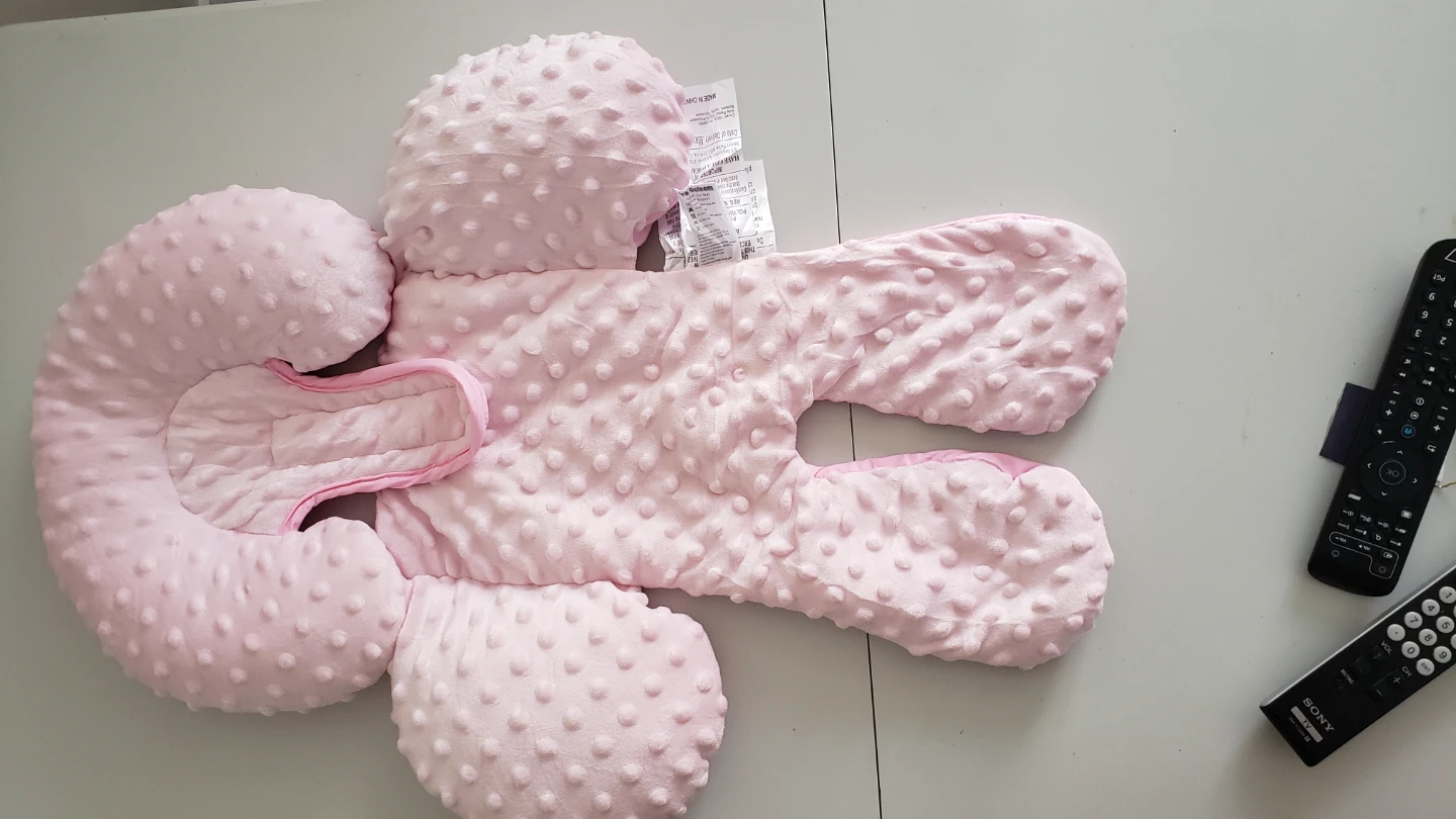 Pink 2-in-1 Removable Baby Head Support Pillow