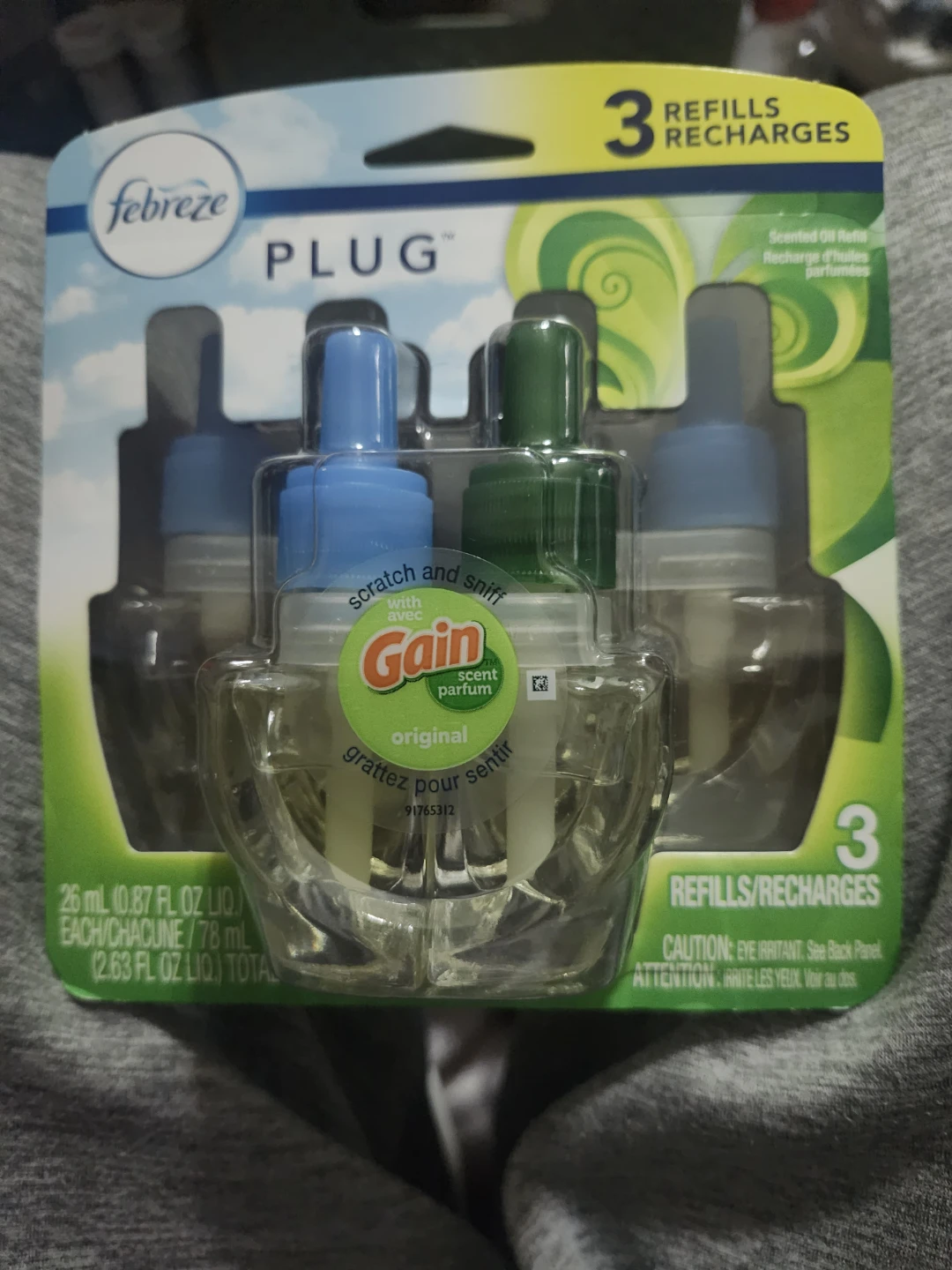 Febreze Plug Scented Oil Refills - Gain Original Scent (3 Pack)