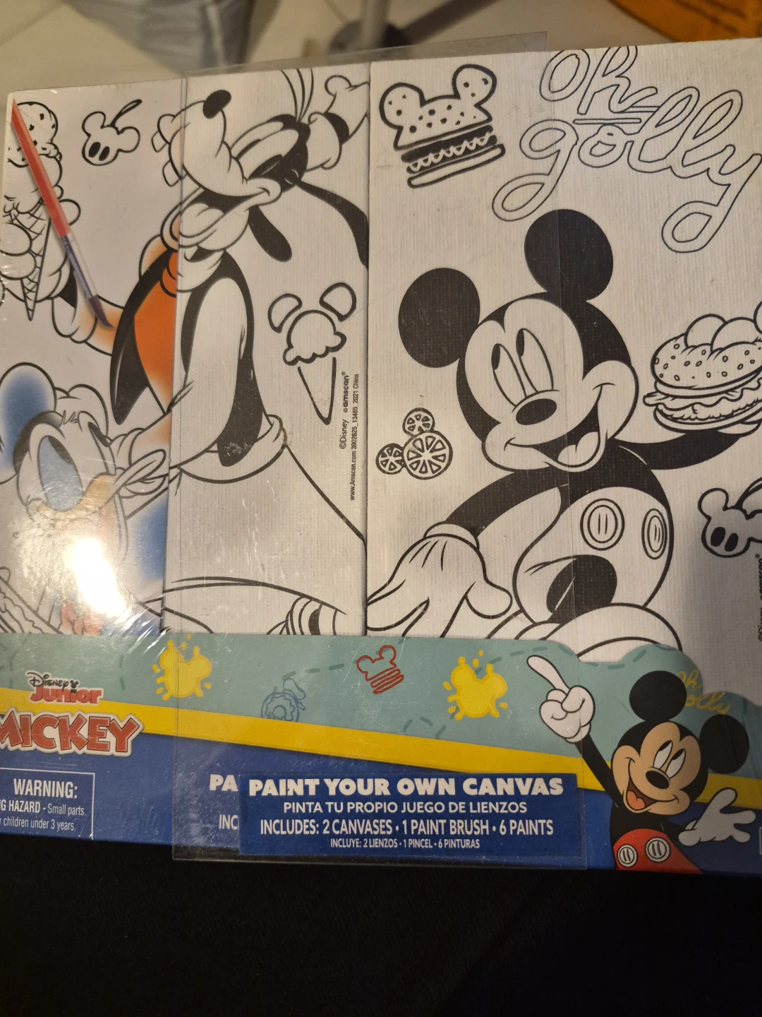 Disney Junior Mickey Paint Your Own Canvas Kit