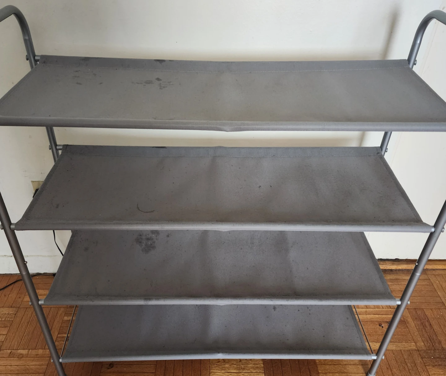4-Tier Gray Storage Shoe Rack - photo 5