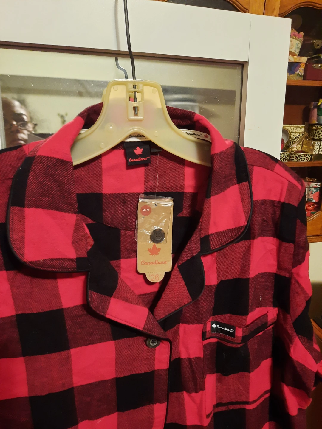 Canadiana Red and Black Plaid Top M/M - photo 2