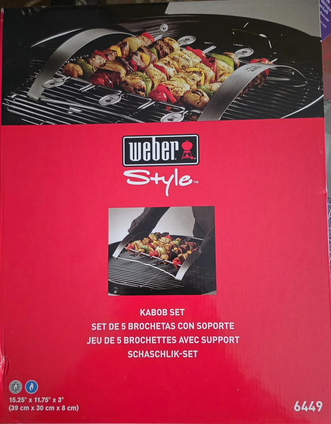 NEW! Weber BBQ 6 pc. Kabob Set *Great Gift* - photo 2