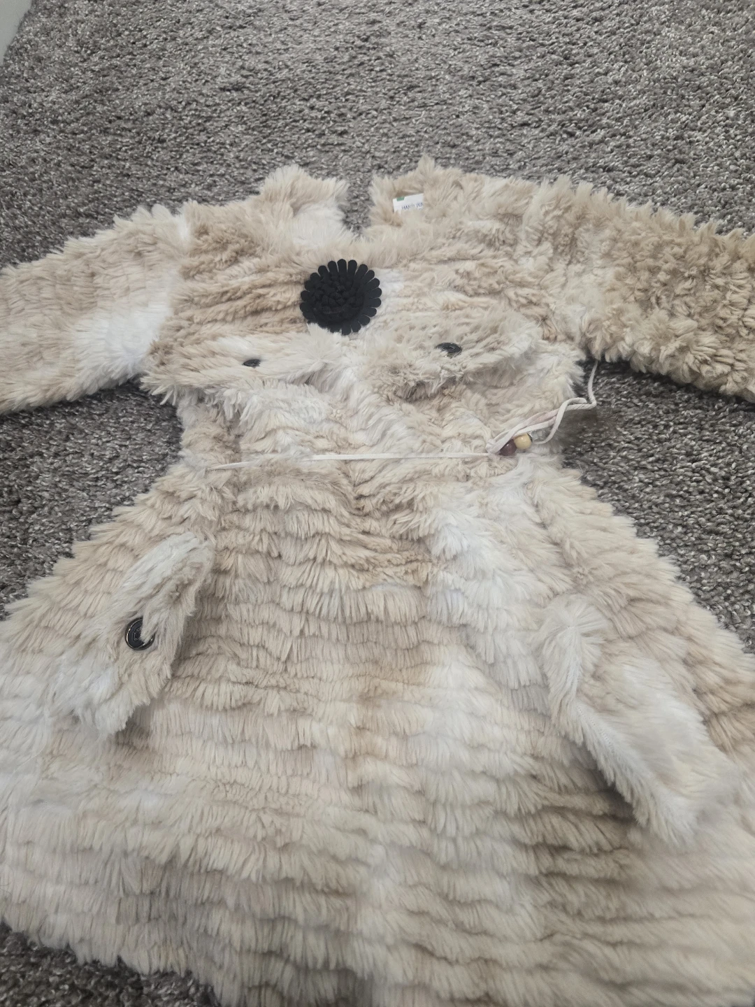 Kids Faux Fur Teddy Bear Costume