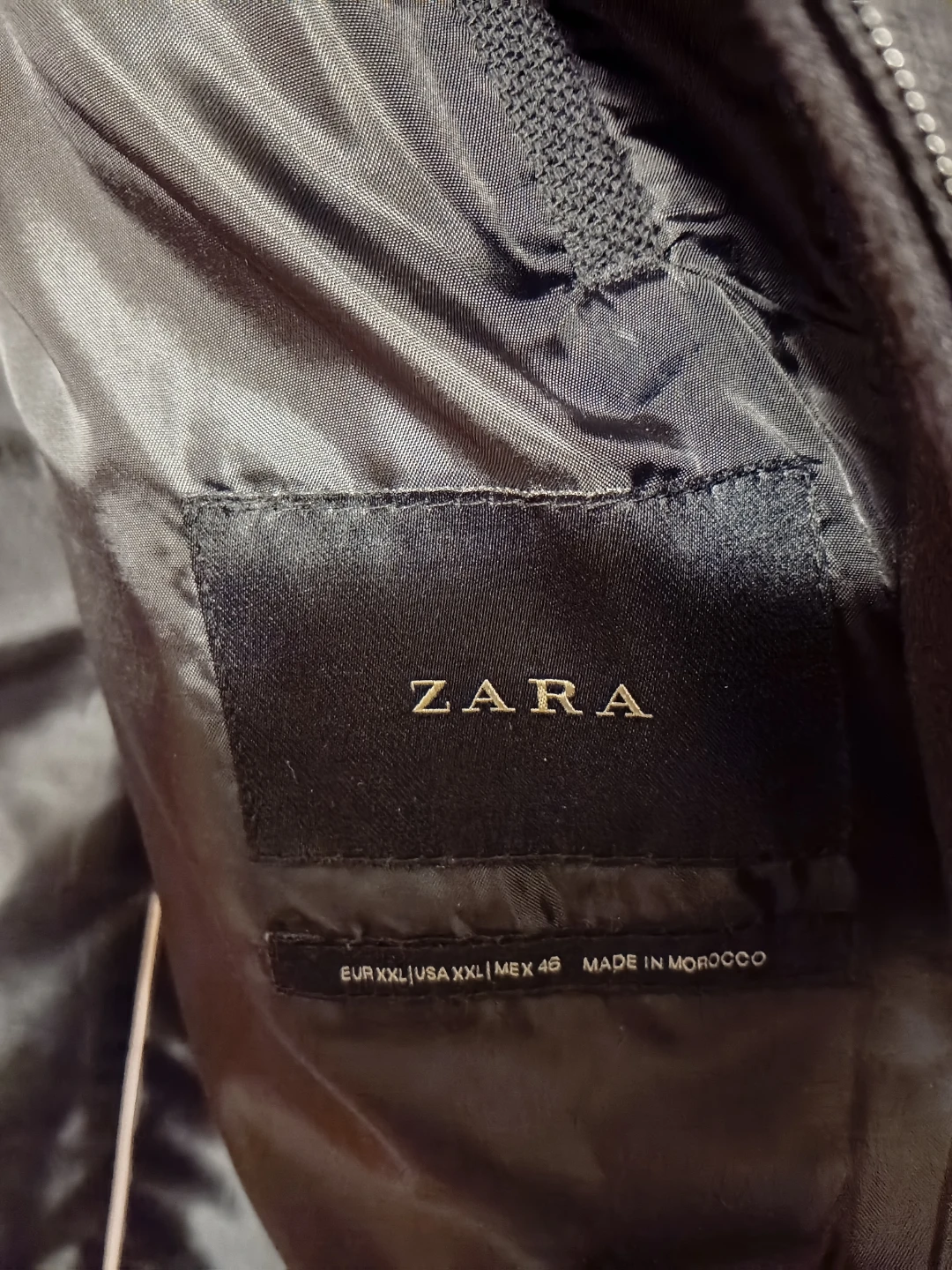ZARA Men's Black Coat XXL - photo 2