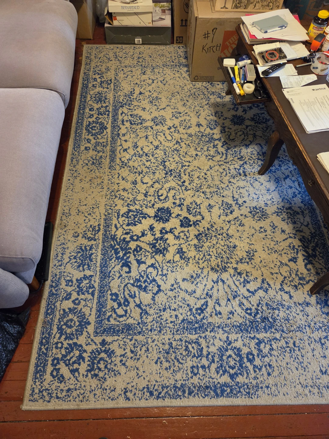 Area Rug - Safavieh Gray + Blue 5×7