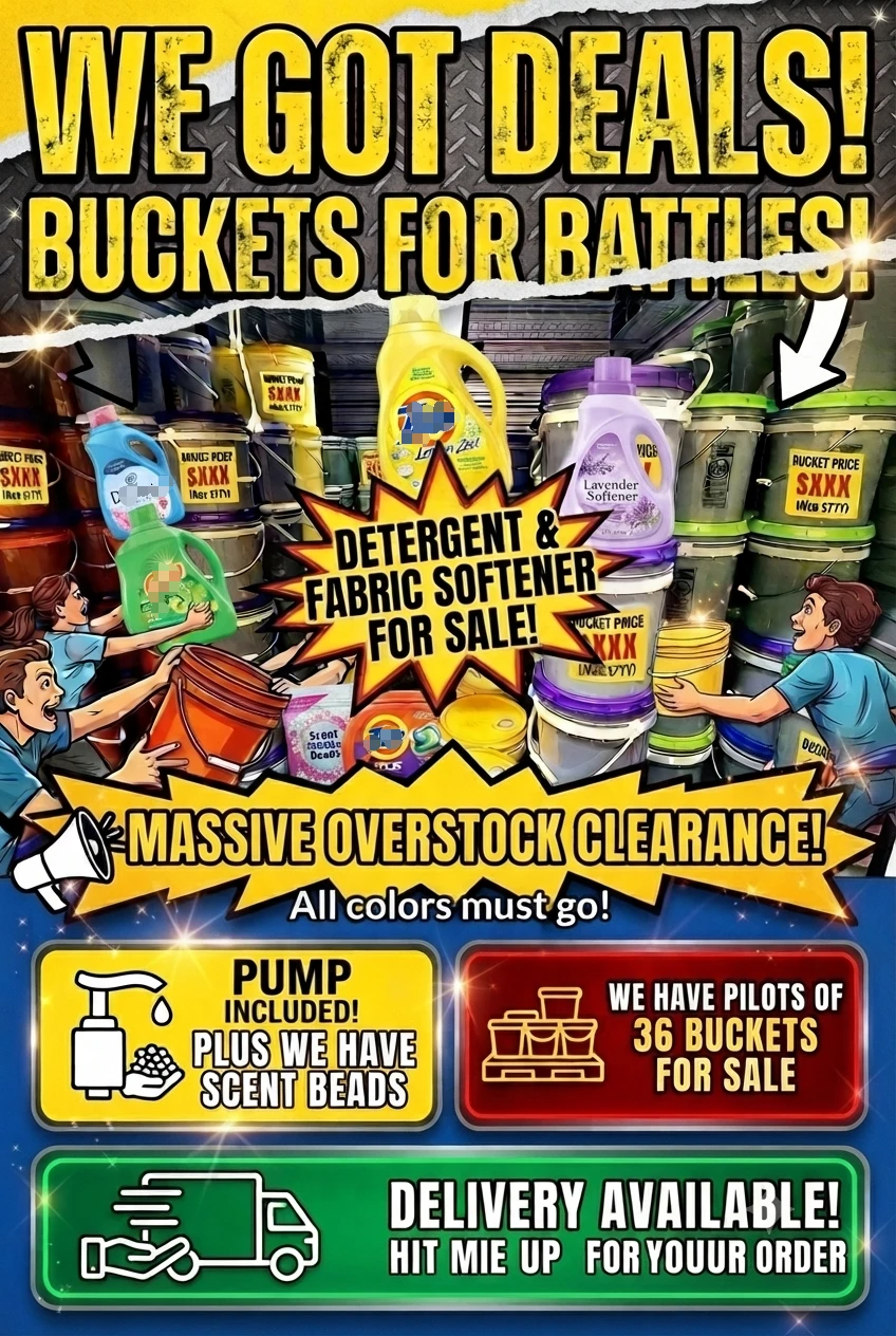 Detergent & Fabric Softener Overstock Clearance