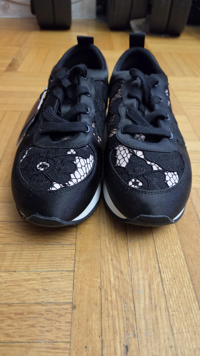 Zara Black Lace Sneakers (Brand New) - photo 4