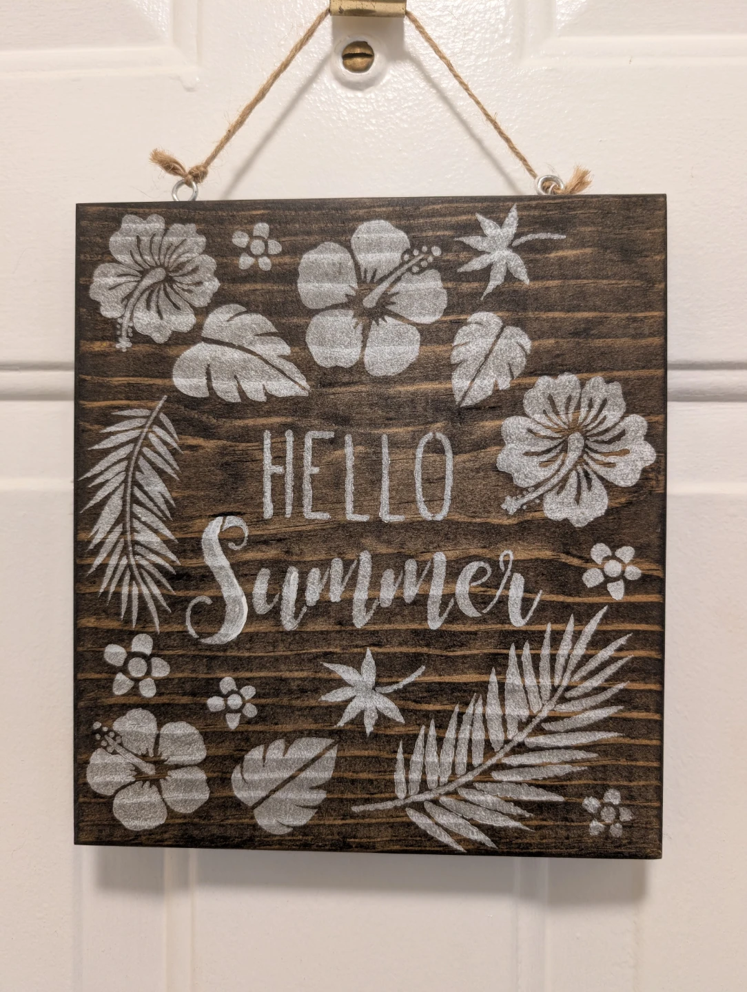 Hello Summer Wooden Sign