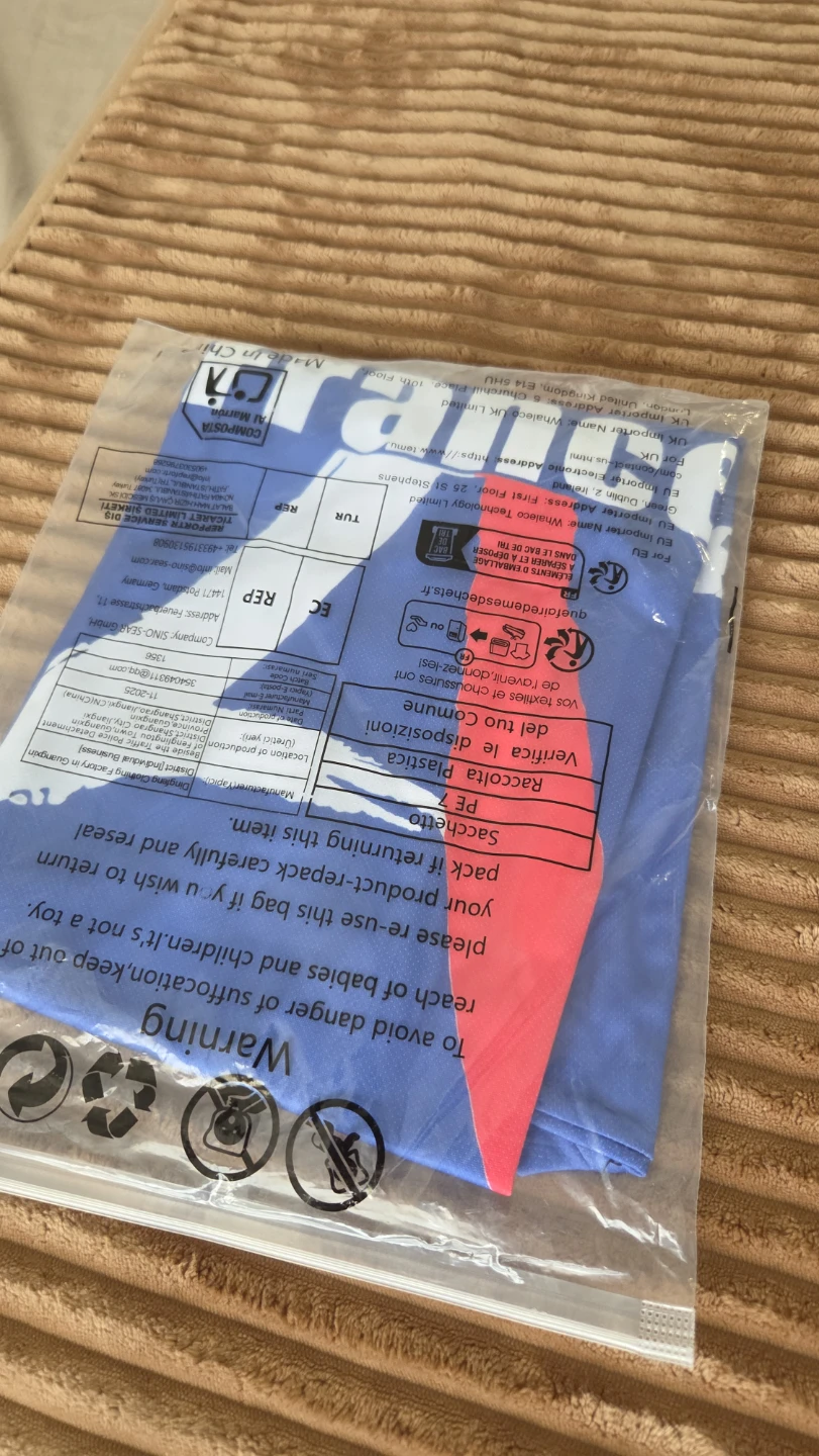 France Soccer Jersey – Blue Polyester Shirt – Size L *new - photo 3