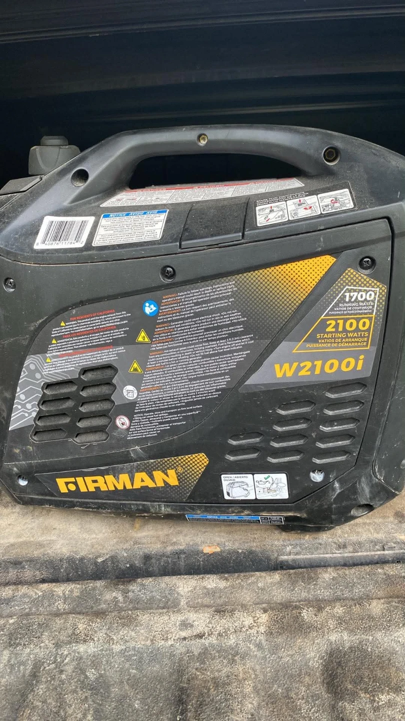 Firman W2100i Inverter Generator - photo 2
